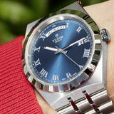  Shop Authentic Tudor Royal Automatic Blue Dial Silver Steel Strap Watch for Men - M28600-0005 - Luxxuri