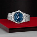  Shop Authentic Tudor Royal Automatic Diamonds Blue Dial Silver Steel Strap Watch for Men - M28600-0006 - Luxxuri
