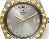  Shop Authentic Tudor Royal Automatic Silver Dial Two Tone Steel Strap Watch for Men - M28603-0001 - Luxxuri