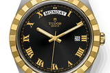  Shop Authentic Tudor Royal Automatic Black Dial Two Tone Steel Strap Watch for Men - M28603-0003 - Luxxuri