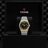  Shop Authentic Tudor Royal Automatic Black Dial Two Tone Steel Strap Watch for Men - M28603-0003 - Luxxuri