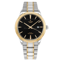 Tudor Style Automatic Black Dial Two Tone Steel Strap Watch for Men - M12713-0005