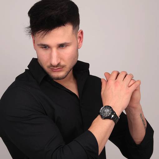  Shop Authentic Maserati SFIDA Automatic Black Special Edition 44mm Watch For Men - R8823140005 - Luxxuri