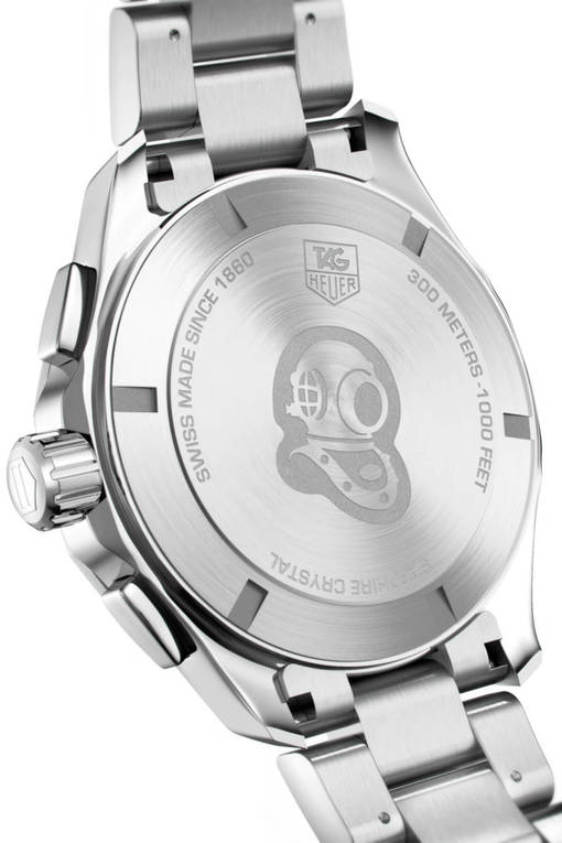  Shop Authentic Tag Heuer Aquaracer Chronograph Black Dial Silver Steel Strap Watch for Men - CAY1110.BA0927 - Luxxuri