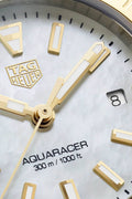  Shop Authentic Tag Heuer Aquaracer Mother of Pearl Dial Two Tone Steel Strap Watch for Men - WBD1420.BB0321 - Luxxuri