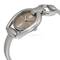  Shop Authentic Gucci Horsebit Collection Quartz Brown Dial Silver Steel Strap Watch For Women - YA139501 - Luxxuri