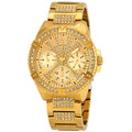  Shop Authentic Guess Frontier Diamonds Gold Dial Gold Steel Strap Watch For Women - W1156L2 - Luxxuri