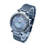  Shop Authentic Guess Soho Diamonds Blue Dial Blue Mesh Bracelet Watch For Women - W0638L3 - Luxxuri