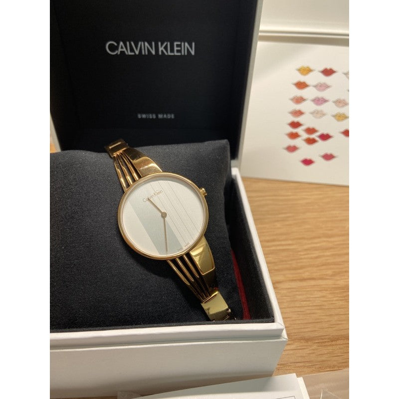  Shop Authentic Calvin Klein Drift White Dial Rose Gold Steel Strap Watch for Women - K6S2N616 - Luxxuri