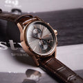 Shop Authentic Hugo Boss Jet Grey Dial Brown Leather Strap Watch for Men - 1513281 - Luxxuri