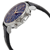  Shop Authentic IWC Portofino Chronograph Blue Dial Black Leather Strap Watch for Men - IW391036 - Luxxuri