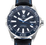  Shop Authentic Tag Heuer Aquaracer Calibre 5 Automatic Black Dial Black Nylon Strap Watch for Men - WAY211B.FC6363 - Luxxuri