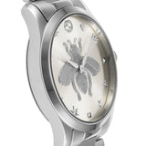  Shop Authentic Gucci G Timeless Silver Dial Silver Steel Strap Watch For Women - YA1264126 - Luxxuri