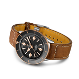  Shop Authentic Breitling Superocean Heritage '57 Black Dial Brown Leather Strap Watch for Men - U10370121B1X1 - Luxxuri