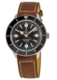  Shop Authentic Breitling Superocean Heritage '57 Black Dial Brown Leather Strap Watch for Men - U10370121B1X1 - Luxxuri