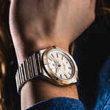  Shop Authentic Breitling Chronomat Automatic 36 White Dial Two Tone Steel Strap Watch for Women - U10380101A1U1 - Luxxuri