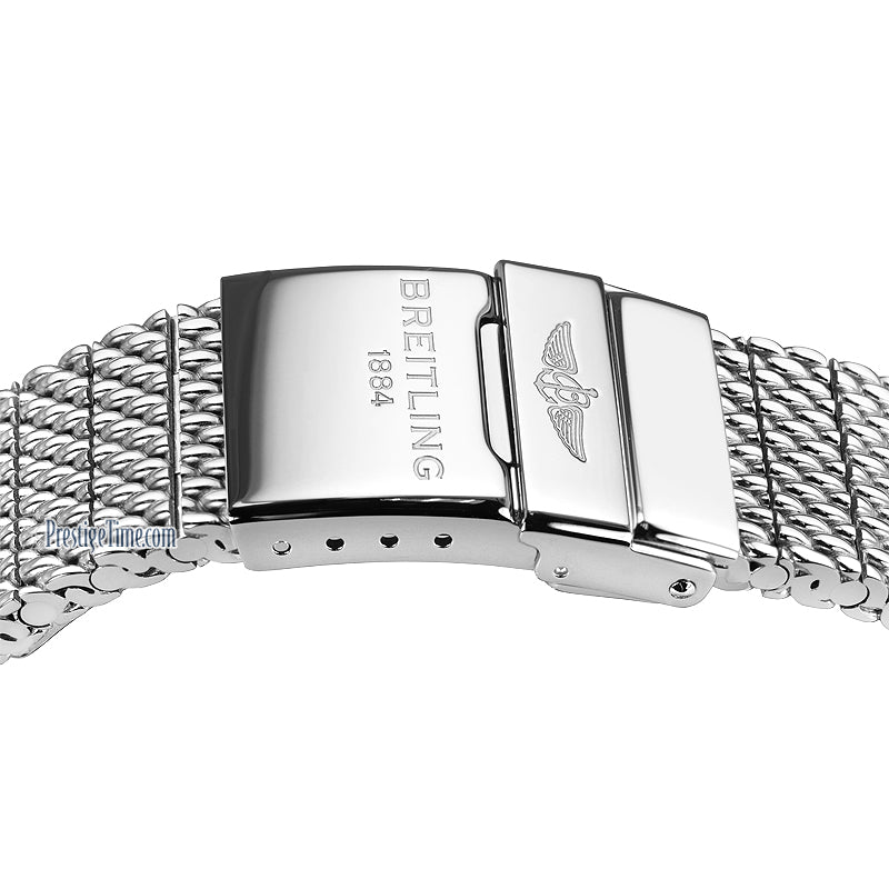  Shop Authentic Breitling Superocean Heritage B20 Automatic 44 Blue Dial Silver Mesh Bracelet Watch for Men - AB2030161C1A1 - Luxxuri