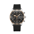 Breitling Superocean Heritage Chronograph 44 Black Dial Black Mesh Bracelet Watch for Men - U13313121B1S1