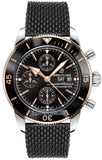  Shop Authentic Breitling Superocean Heritage Chronograph 44 Black Dial Black Mesh Bracelet Watch for Men - U13313121B1S1 - Luxxuri
