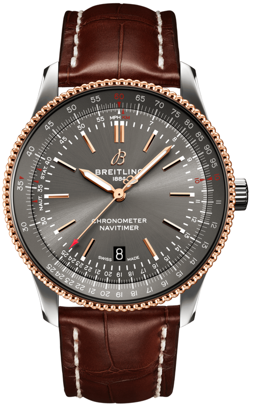  Shop Authentic Breitling Navitimer Automatic 41 Grey Dial Brown Leather Strap Watch for Men - U17326121M1P1 - Luxxuri