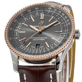  Shop Authentic Breitling Navitimer Automatic 41 Grey Dial Brown Leather Strap Watch for Men - U17326121M1P1 - Luxxuri