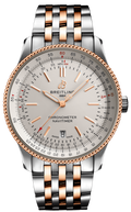 Breitling Navitimer Automatic 41 White Dial Two Tone Steel Strap Watch for Men - U17326211G1U1