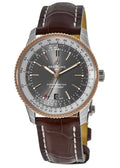  Shop Authentic Breitling Navitimer 1 Automatic 41mm Black Dial Brown Leather Strap Mens Watch - U17326211M1P1 - Luxxuri