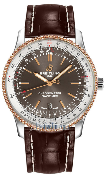  Shop Authentic Breitling Navitimer 1 Automatic 41mm Brown Dial Brown Leather Strap Mens Watch - U17326211M1P2 - Luxxuri