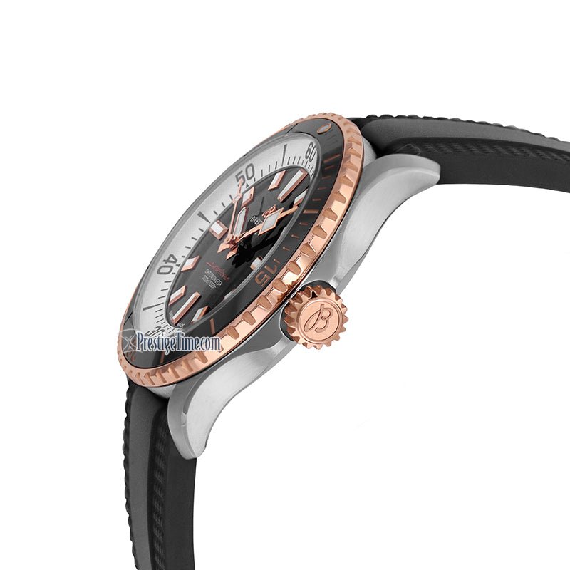  Shop Authentic Breitling Superocean Automatic 42mm 18K Red Gold & Black Dial Black Rubber Strap Watch for Men - U17375211B1S1 - Luxxuri