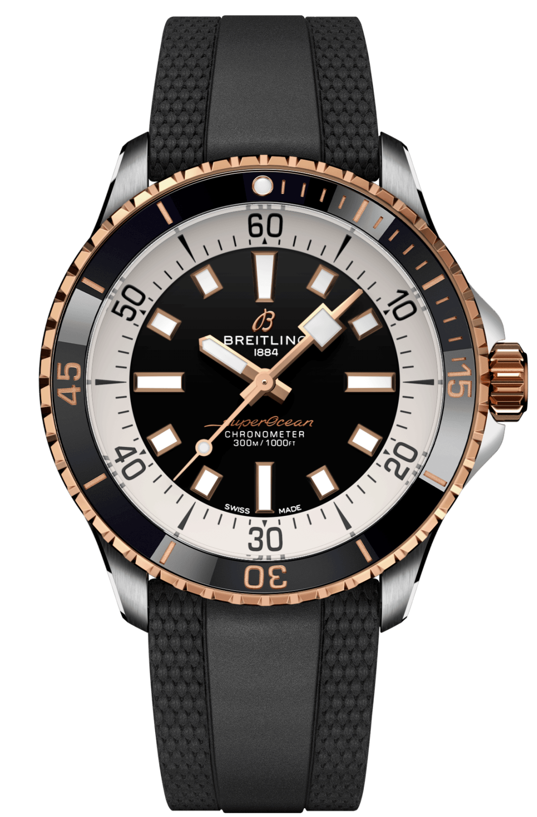  Shop Authentic Breitling Superocean Automatic 42 Black Dial Black Rubber Strap Watch for Men - U17375211B1S1 - Luxxuri