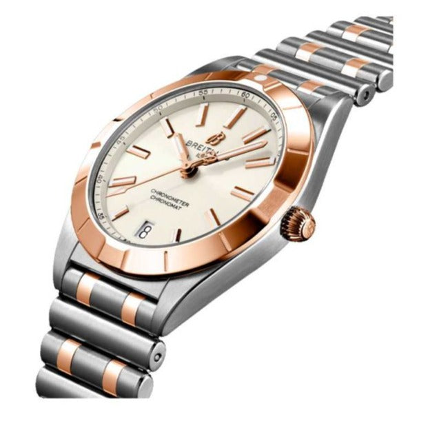  Shop Authentic Breitling Chronomat 32 White Dial Two Tone Steel Strap Watch for Women - U77310101A1U1 - Luxxuri