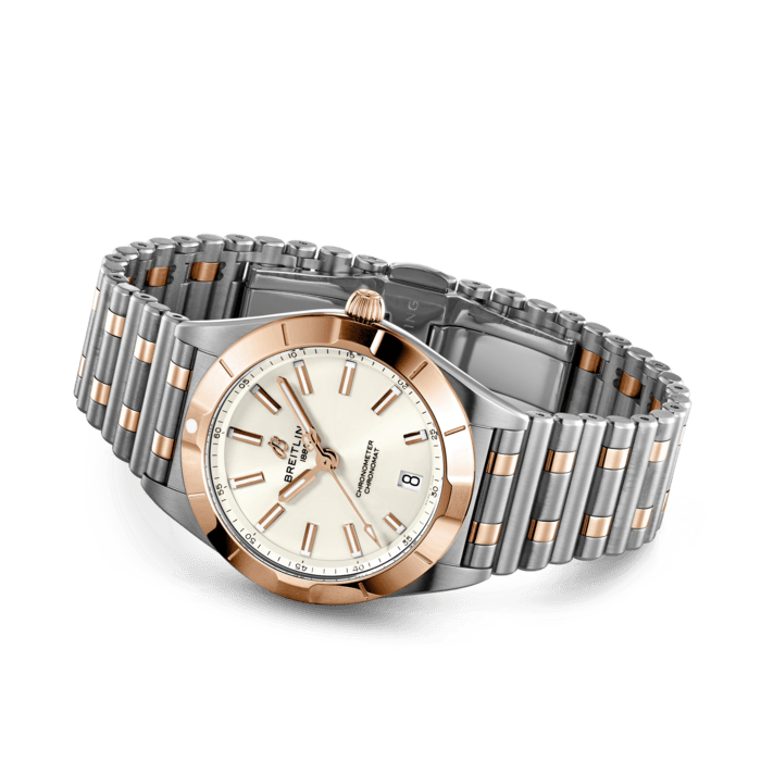 Shop Authentic Breitling Chronomat 32 White Dial Two Tone Steel Strap Watch for Women - U77310101A1U1 - Luxxuri