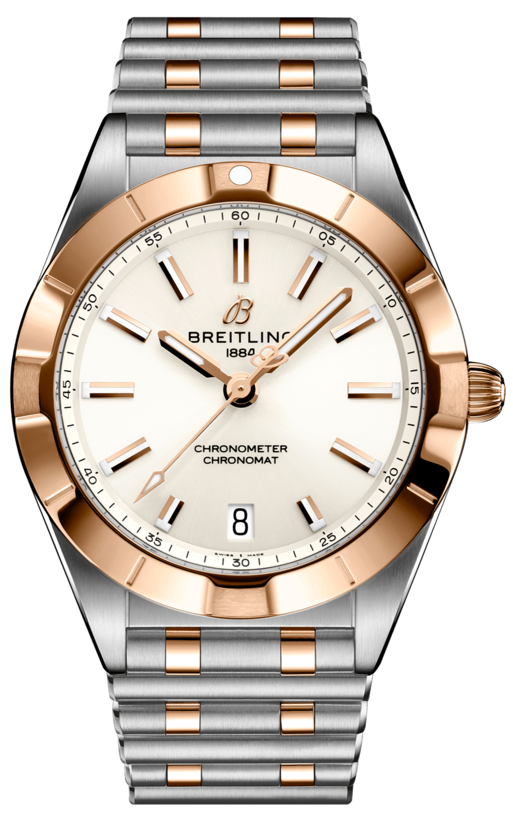  Shop Authentic Breitling Chronomat 32 White Dial Two Tone Steel Strap Watch for Women - U77310101A1U1 - Luxxuri