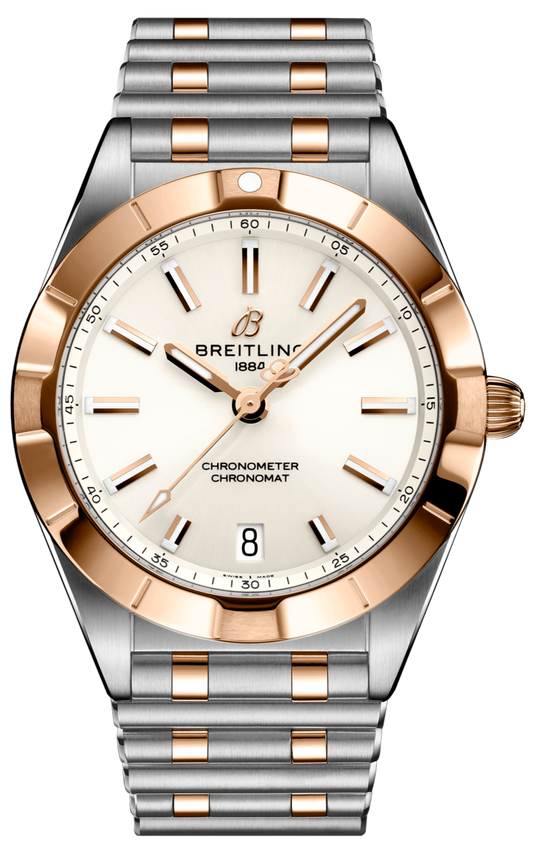  Shop Authentic Breitling Chronomat 32 White Dial Two Tone Steel Strap Watch for Women - U77310101A1U1 - Luxxuri
