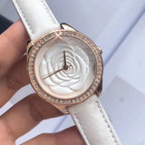  Shop Authentic Guess Mini Rose Diamonds White Dial White Leather Strap Watch For Women - U85142l3 - Luxxuri