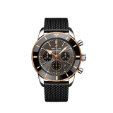  Shop Authentic Breitling Superocean Heritage B01 Chronograph 44 Black Dial Black Mesh Bracelet Watch for Men - UB01621A1M1S1 - Luxxuri