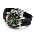  Shop Authentic Breitling Superocean Heritage B01 Chronograph 44 Limited Edition Green Dial Black Mesh Bracelet Watch for Women - UB01622A1L1S1 - Luxxuri