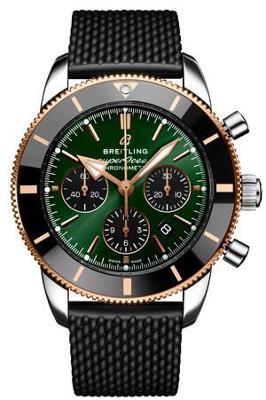  Shop Authentic Breitling Superocean Heritage B01 Chronograph 44 Limited Edition Green Dial Black Mesh Bracelet Watch for Women - UB01622A1L1S1 - Luxxuri