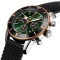  Shop Authentic Breitling Superocean Heritage B01 Chronograph 44 Limited Edition Green Dial Black Mesh Bracelet Watch for Women - UB01622A1L1S1 - Luxxuri