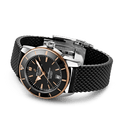 Breitling Superocean Heritage II B20 42mm Black Dial Black Mesh Bracelet Mens Watch - UB2010121B1S1