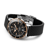 Shop Authentic Breitling Superocean Heritage II B20 42mm Black Dial Black Mesh Bracelet Mens Watch - UB2010121B1S1 - Luxxuri