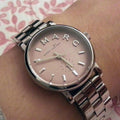  Shop Authentic Marc Jacobs Baker Pink Dial Silver Steel Strap Watch for Women - MBM3283 - Luxxuri