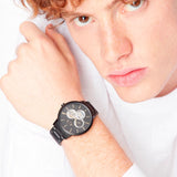  Shop Authentic Armani Exchange Cayde Chronograph Black Dial Black Steel Strap Watch for Men - AX2748 - Luxxuri