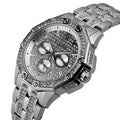  Shop Authentic Bulova Crystal Collection Pave Silver Dial with Crystals Silver Steel Strap Watch for Men - 96C134 - Luxxuri