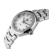  Shop Authentic Tag Heuer Link Quartz Diamonds Mother of Pearl Dial Silver Steel Strap Watch for Women - WBC1316.BA0600 - Luxxuri