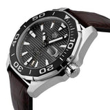  Shop Authentic Tag Heuer Aquaracer Caliber 5 Black Dial Brown Leather Strap Watch for Men - WAY201M.FC6474 - Luxxuri