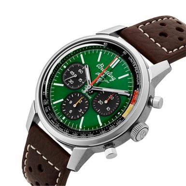  Shop Authentic Breitling Top Time B01 Ford Mustang Green Dial Brown Leather Strap Watch for Men - AB01762A1L1X1 - Luxxuri