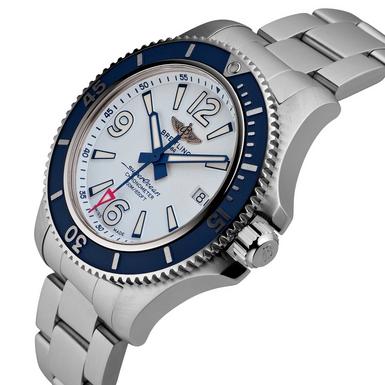  Shop Authentic Breitling Superocean 42mm White Dial Silver Steel Strap Watch for Men - A17366D81A1A1 - Luxxuri