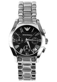  Shop Authentic Emporio Armani Velente Chronograph Black Dial Silver Steel Strap Watch For Women - AR0674 - Luxxuri