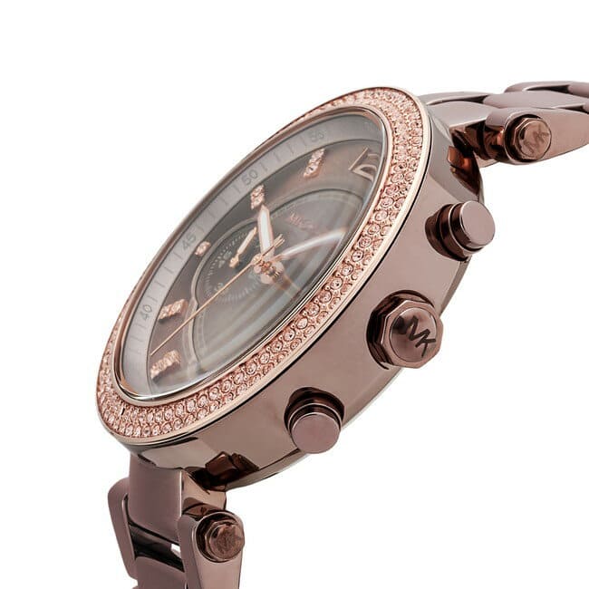  Shop Authentic Michael Kors Parker Analog Quartz Brown Dial Brown Steel Strap Watch For Women - MK6378 - Luxxuri